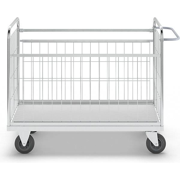 Verzinkter Paketwagen HxBxT 1025 x 1390 x 650 mm ohne Feststeller. KONGAMEK AB 45692849-3
