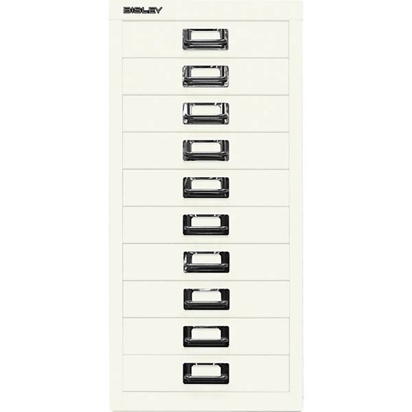 MultiDrawer™ 29er Serie DIN A4 10 Schubladen verkehrsweiß. Bisley GmbH 18023349-1