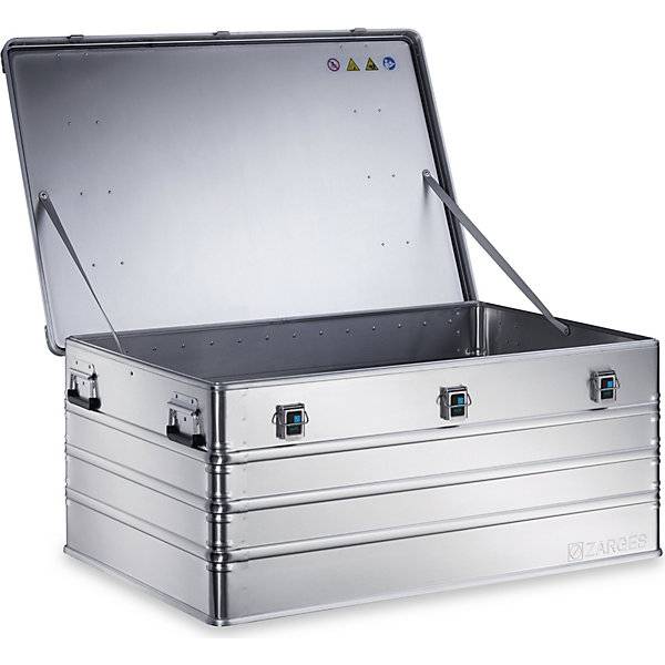 Alu-Transportkiste Inhalt 414 l Innen-LxBxH 1150 x 750 x 480 mm in robuster Ausführung. Zarges GmbH 21268749-1