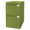 Hängeregistraturschrank 1-bahnig 2 Schübe DIN A4 grün. BISLEY 113725 49