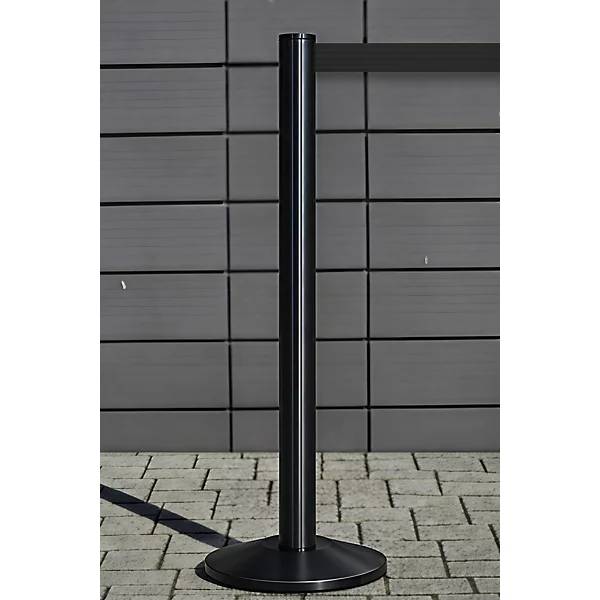 Gurtpfosten Beltrac EXTEND Aluminium Pfosten schwarz Gurt schwarz. VIA GUIDE GmbH 69223549-4