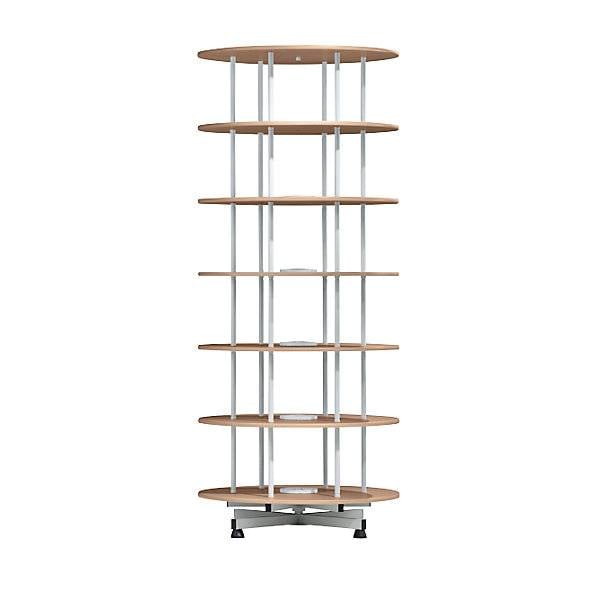 Ordner-Drehsäule Ø 800 mm 6 Etagen Dekor Buche. TAKKT Industrial & Packaging GmbH 11381049-0