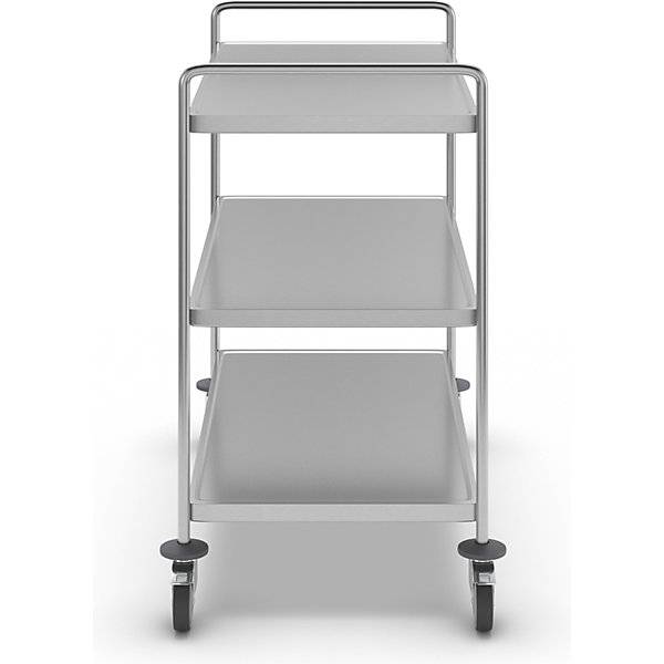 Edelstahl-Etagenwagen verschweißt LxBxH 1075 x 575 x 1010 mm 3 Etagen. KONGAMEK AB 52676349-2