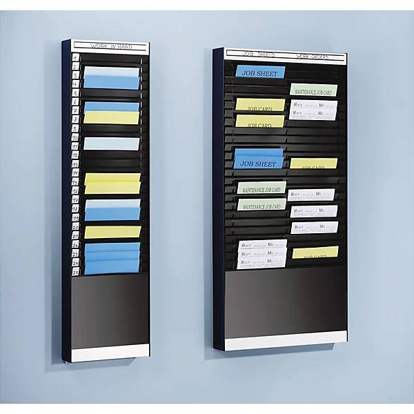 Dokumentensortiertafel 1 x 25 Fächer DIN A4 Dokumentenlage vertikal alusilber. Display Developments Limited |-3