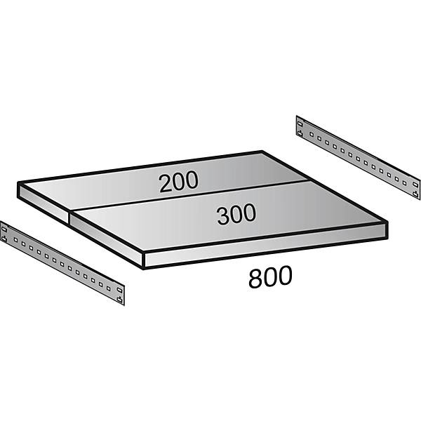 Industrie- und Lagersteckregal H 2640 mm Bodenbreite 800 mm 7 Böden Tiefe 500 mm Anbauregal. Scholz-2