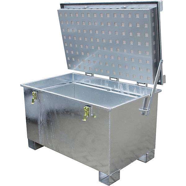 Akku-Lagerbehälter für Lithium-Ionen-Batterien/-Akkus Volumen 220 l LxBxH 800 x 1200 x 750 mm ab 2 Stk. TAKKT-3