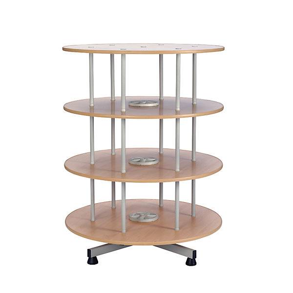 Ordner-Drehsäule Ø 800 mm 3 Etagen Dekor Buche. TAKKT Industrial & Packaging GmbH 11380649-0