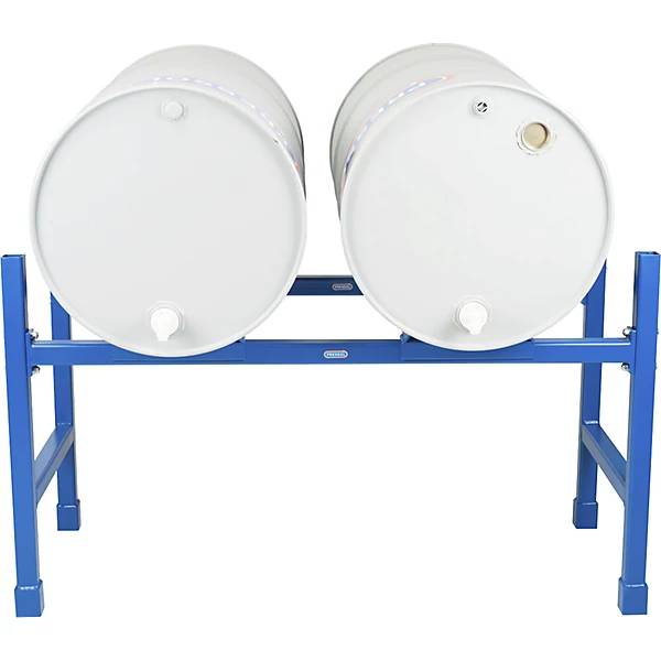 Fassregal lackiert für 60- / 200-l-Fässer blau. PRESSOL Schmiergeräte GmbH 56144849-2