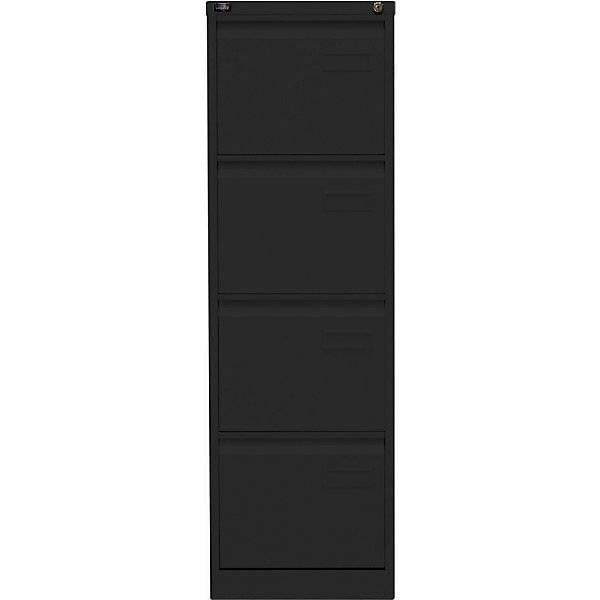 Hängeregistraturschrank LIGHT 1-bahnig 4 Schübe DIN A4 tiefschwarz. Bisley GmbH 11334849-3