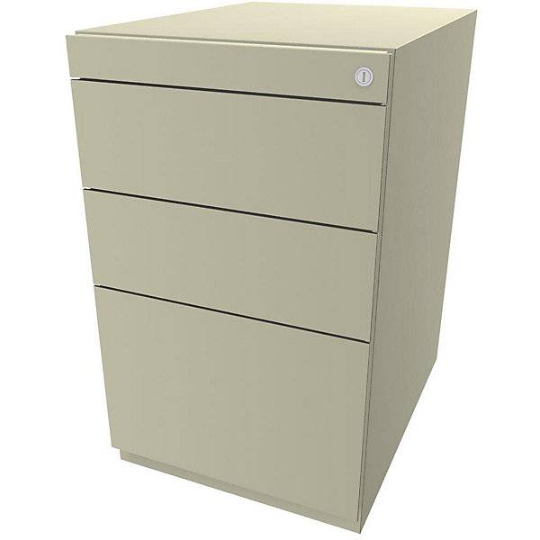 Standcontainer Note™ mit 2 Universalschubladen 1 Hängeregistratur ohne Top Tiefe 565 mm hellelfenbein.