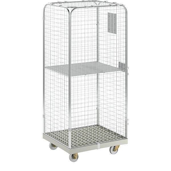 Rollbehälter SAFE HxBxT 1800 x 720 x 810 mm Rollplatte grau. ESB Engineering System Bau GmbH 96862949-0