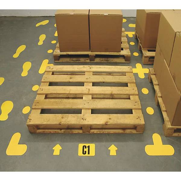 PVC-Bodenmarkierungen Kreis-Form VE 100 Stk blau. TAKKT Industrial & Packaging GmbH 47490249-2