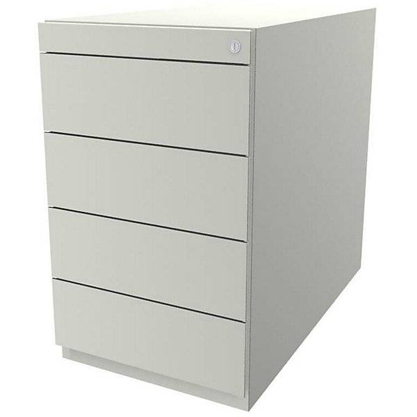 Standcontainer Note™ mit 4 Universalschubladen Tiefe 775 mm reinweiß. BISLEY 115783 49