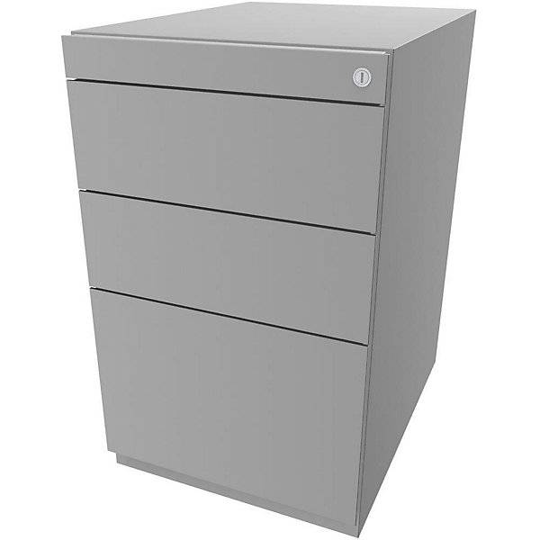 Standcontainer Note™ mit 2 Universalschubladen 1 Hängeregistratur ohne Top Tiefe 565 mm lichtgrau. BISLEY