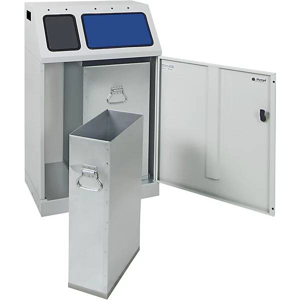 Wertstoffsammler Stahl Volumen 60 + 30 l DUPLEX 2 Innenbehälter. Stumpf Metall GmbH 11124149-3
