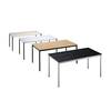 Mehrzwecktisch rechteckig BxH 1200 x 740 mm Tiefe 800 mm Platte beige Gestell braun. eurokraft basic 731993