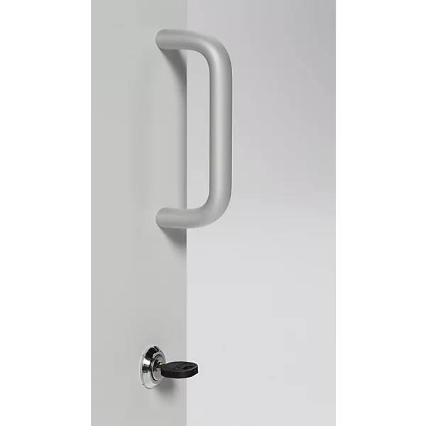 Wertstoffsammelschrank Volumen 2 x 50 l lichtgrau RAL 7035. TAKKT Industrial & Packaging GmbH 49958649-4