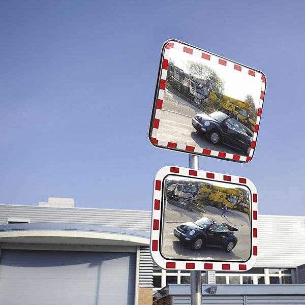 Verkehrsspiegel aus Acrylglas Polystyrol-Rahmen rund Ø 600 mm. Dancop International GmbH 90334949-2