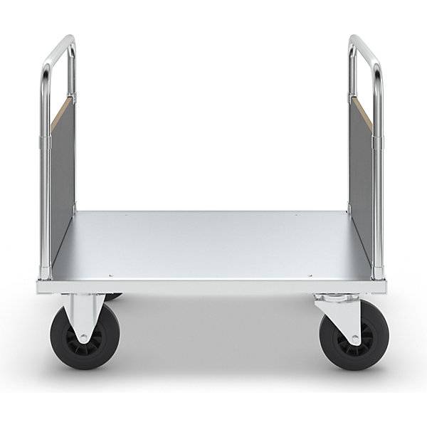 Plattformwagen Tragfähigkeit 500 kg mit 2 Stirnwänden LxBxH 1000 x 700 x 900 mm ohne Feststeller. KONGAMEK AB-1