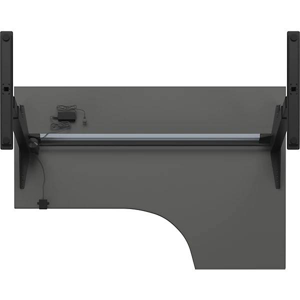 Schreibtisch Atlanta elektrisch höhenverstellbar Ecke BxT 1800 x 1200 mm dunkelgrau/schwarz links. TAKKT-4