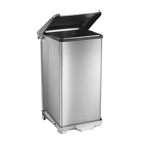 Industrie-Treteimer Edelstahl Volumen 45 l HxBxT 590 x 370 x 370 mm. Vepa Bins Groothandel B.V. 52121049-3