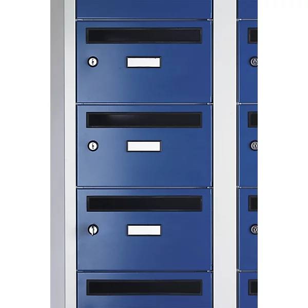 Postverteilerschrank 20 Fächer abschließbar enzianblau. Eugen Wolf | Metallwarenfabrik GmbH & CO KG 96976949-3