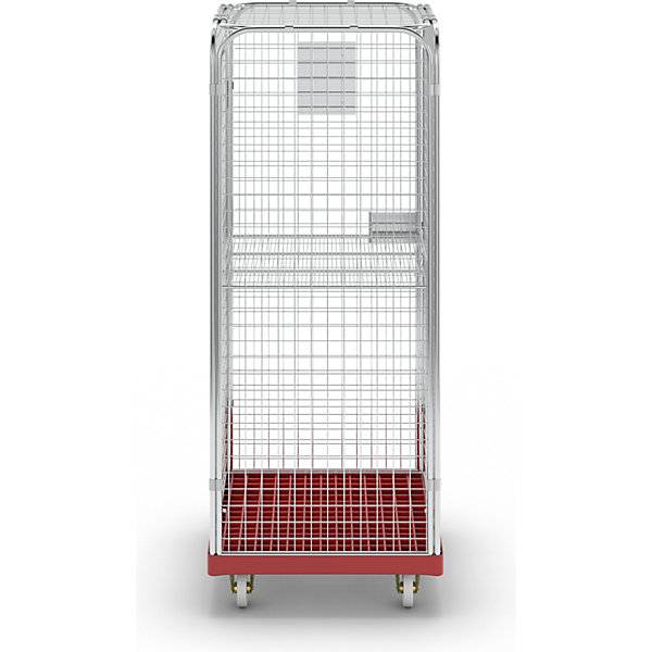 Rollbehälter SAFE HxBxT 1800 x 720 x 810 mm Rollplatte rot. ESB Engineering System Bau GmbH 96844849-3