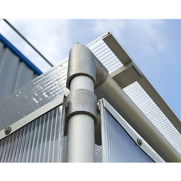 Fahrradüberdachung ECO Erweiterung ohne Verkleidung Breite 2453 mm silber. SPL Deutschland GmbH 72060249-3