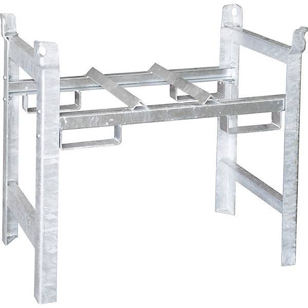 Fassregal-Stapelgestell für 1 x 200-l-Fass verzinkt BxTxH 980 x 580 x 850 mm. TAKKT Industrial & Packaging-0