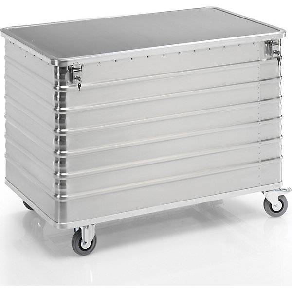 Alu-Kastenwagen Vollwand mit Deckel abschließbar Volumen 656 l. Gmoehling Transportgeraete | GmbH 12410649