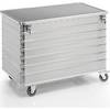 Alu-Kastenwagen Vollwand mit Deckel abschließbar Volumen 656 l. Gmoehling Transportgeraete | GmbH 12410649