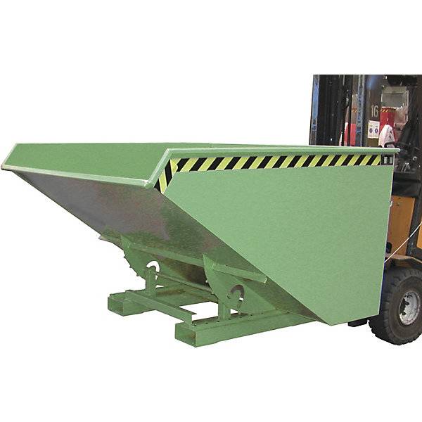 Kippbehälter inkl. Abrollmechanismus Volumen 015 m³ LxBxH 960 x 640 x 550 mm blau. TAKKT Industrial &-4