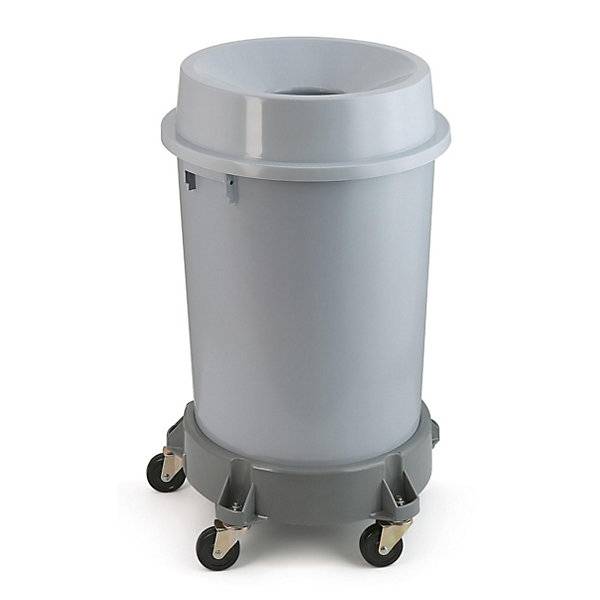 Abfallbehälter Kunststoff grau Volumen 90 l HxØ 760 x 520 mm. Vepa Bins Groothandel B.V. 17904849-1