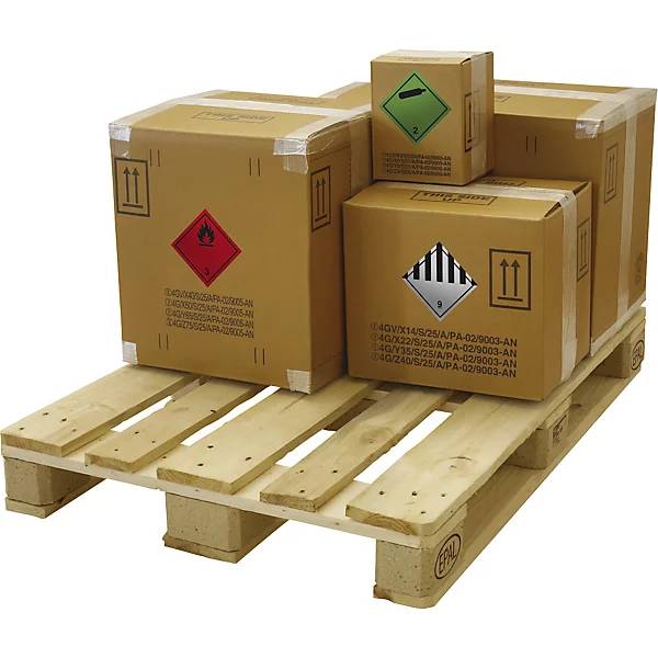 Gefahrgutkarton PREMIUM braun Innenmaße 390 x 390 x 430 mm. TAKKT Industrial & Packaging GmbH 72039249-4