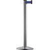 Gurtpfosten Beltrac EXTEND Aluminium Pfosten Chrom poliert Gurt blau. VIA GUIDE GmbH 69222249