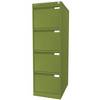 Hängeregistraturschrank 1-bahnig 4 Schübe DIN A4 grün. BISLEY 113738 49