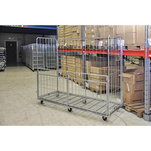 Rollcontainer 4-seitig XXL Längsseite abklappbar ohne Feststeller. KONGAMEK AB 45693449-3
