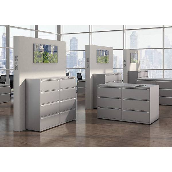 Hängeregistraturschrank ESSENTIALS 2-bahnig 2 Schubladen verkehrsweiß. Bisley GmbH 48615349-4