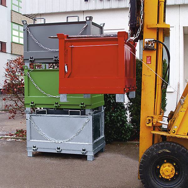 Klappbodenbehälter Volumen 20 m³ mausgrau RAL 7005. TAKKT Industrial & Packaging GmbH 57074849-4