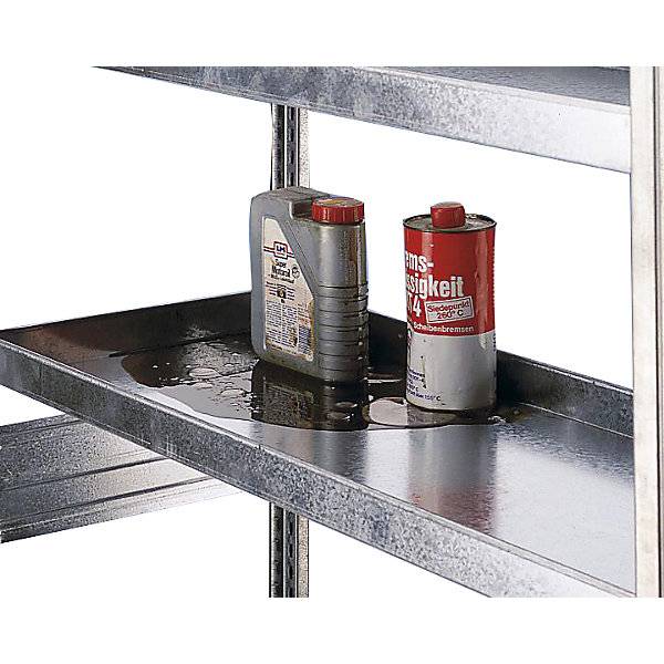 Wannenregal Stahl verzinkt doppelseitig H 2500 mm Wannen-BxT 1000 x 400 mm Anbauregal. Jul. vom Hofe GmbH &-2