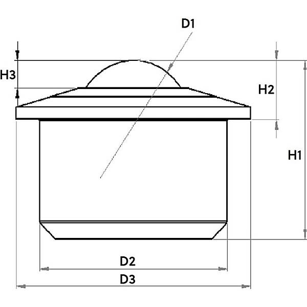 Kugelrolle Bund massiv Kunststoff Tragkugel-Ø 22 mm. Schulz Stanztechnik GmbH 47617749-1