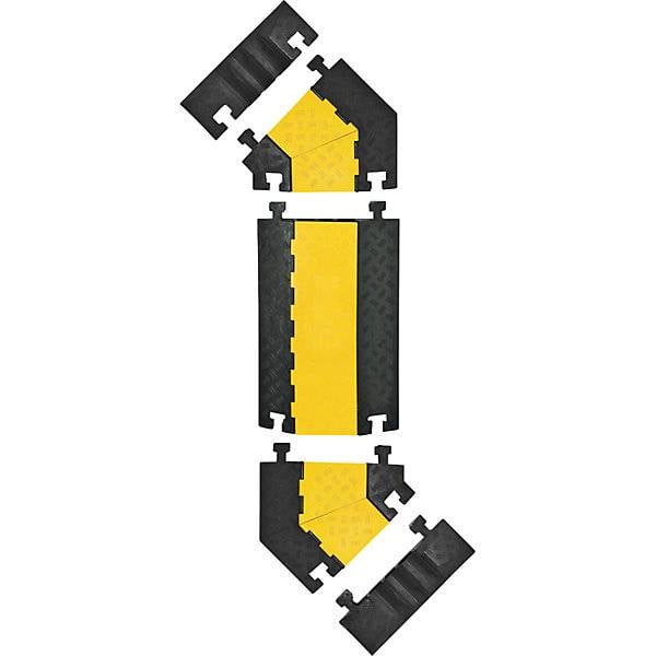Kabelbrücke Höhe 50 mm Abschlusselement Nut LxBxH 590 x 190 x 50 mm schwarz. Moravia Wiesbaden| Gesellschaft-4