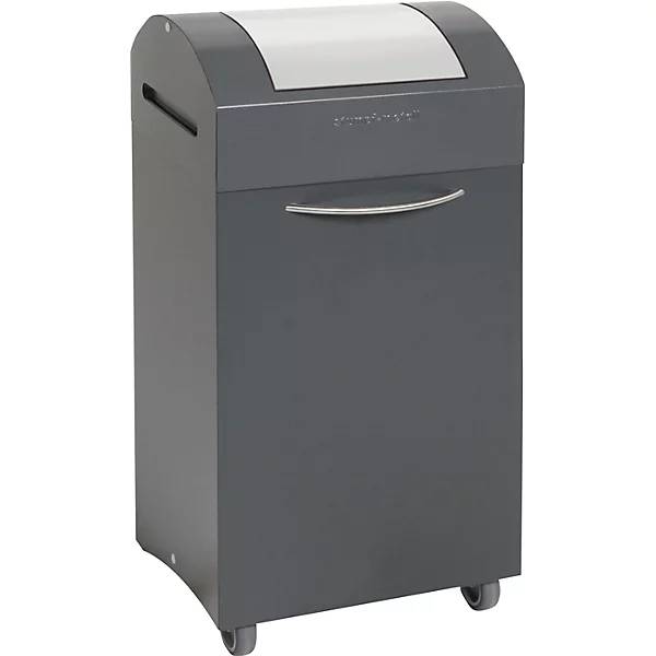 Wertstoffsammler flammverlöschend BxT 380 x 320 mm Volumen 60 l Einwurf lichtgrau. Stumpf Metall GmbH