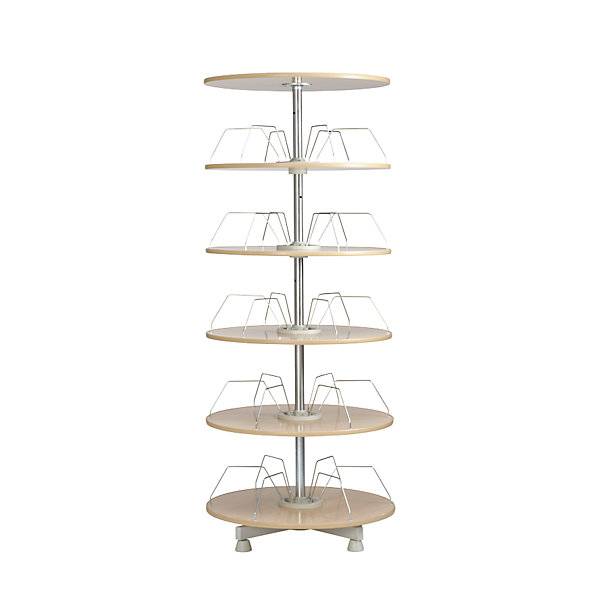Ordner-Drehsäule Etagen-Ø 1000 mm 5 Etagen Buche-Dekor. TAKKT Industrial & Packaging GmbH 11747349-0