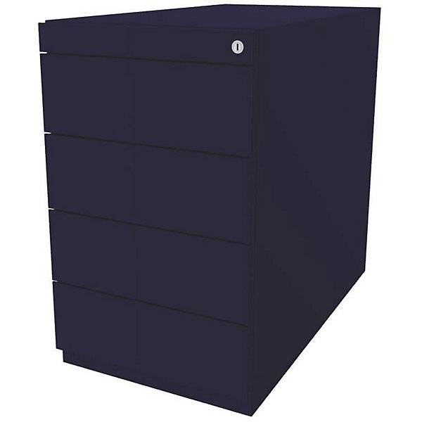 Standcontainer Note™ mit 4 Universalschubladen Tiefe 775 mm oxfordblau. BISLEY 115470 49