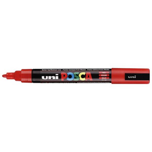 UNI-BALL - POSCA - Marker - nicht dauerhaft - für Glas, Plastik, Stoff