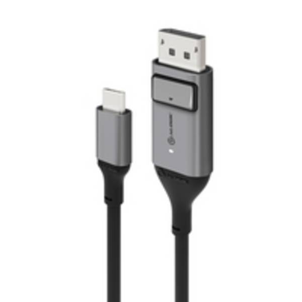 ALOGIC ULCDP01-SGR Videokabel-Adapter 1 m DisplayPort USB Typ-C Schwarz, Grau Multimedia-Technik