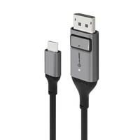 ALOGIC ULCDP01-SGR Videokabel-Adapter 1 m DisplayPort USB Typ-C Schwarz, Grau Multimedia-Technik-0