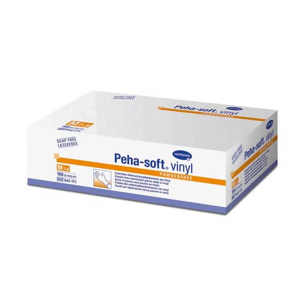 Hartmann Peha-soft® Vinyl Einmalhandschuhe, puderfrei, XS | Packung (100 Stück)