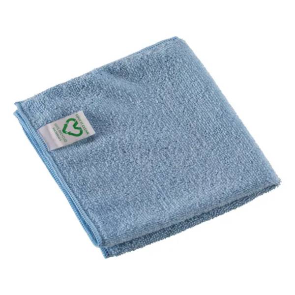 Vileda Professional r-MicroTuff Swift Microfasertuch, blau | Packung (5 Tücher)